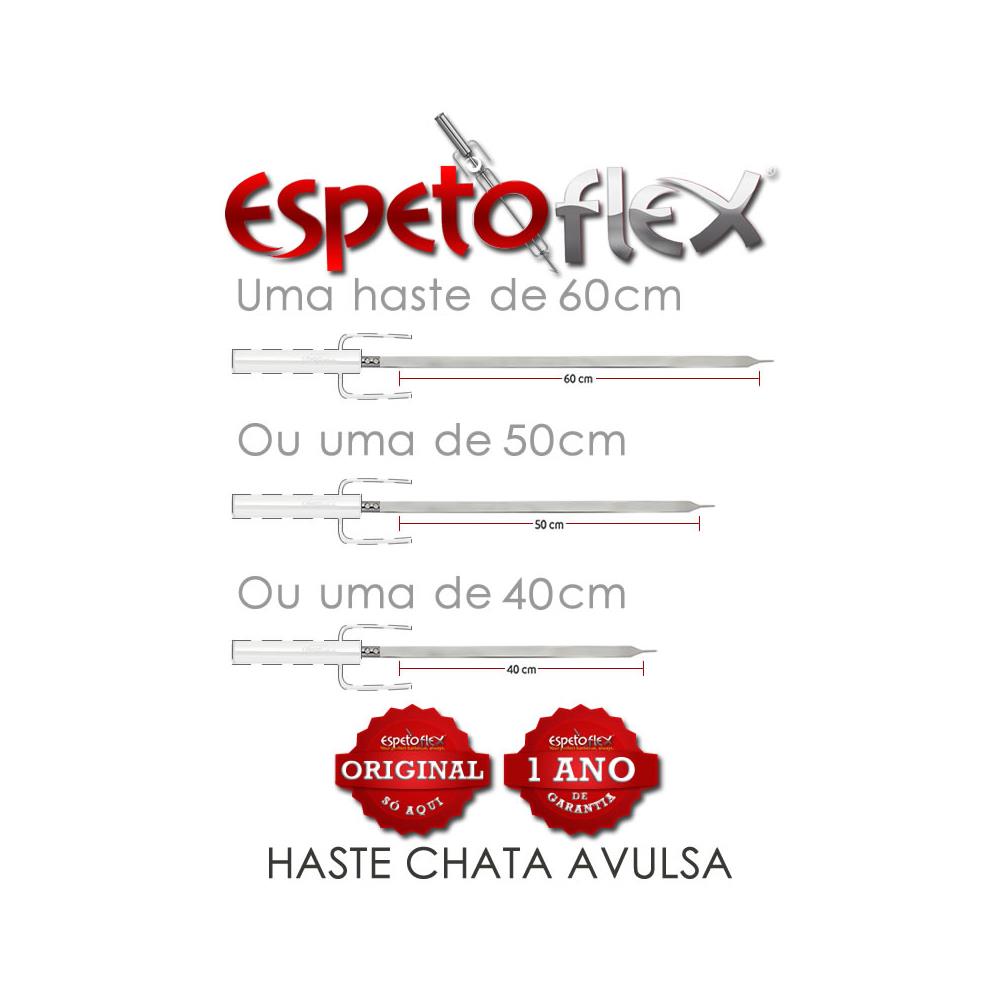 EspetoFlex - Espeto Elétrico Giratório em INOX a Pilhas